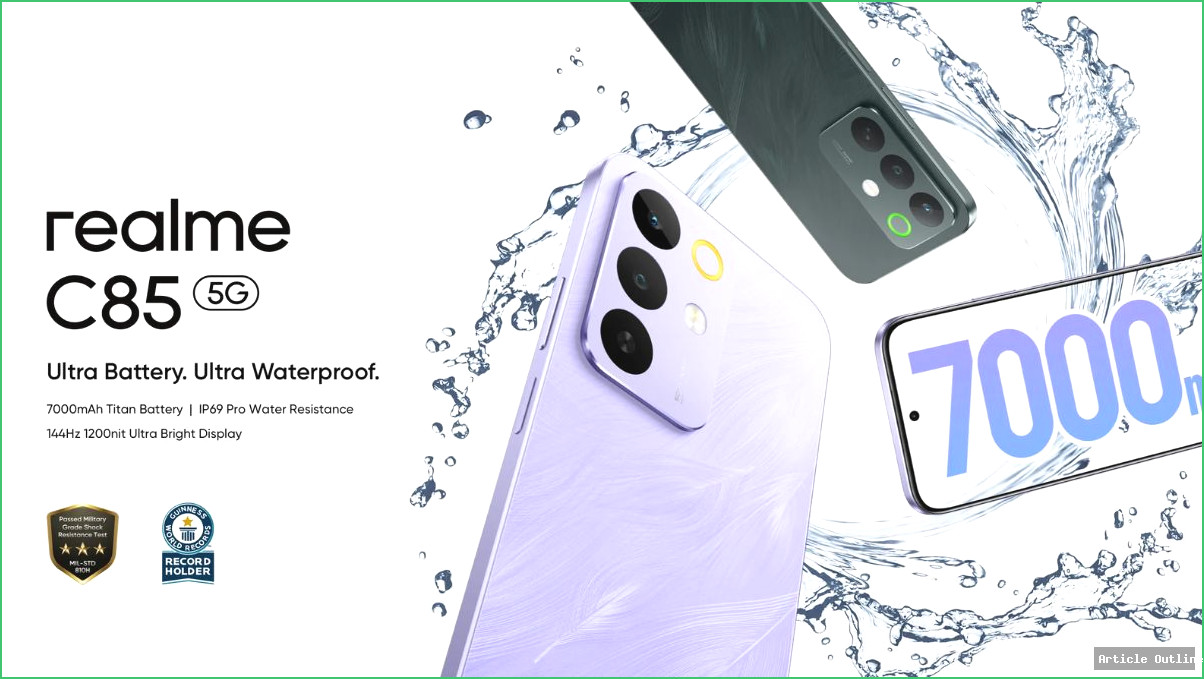 Realme C85 5G with Super Bright Display and Sony 50MP Camera