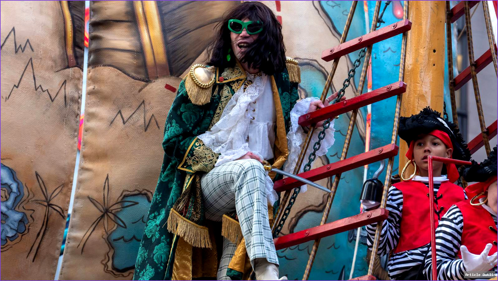 KJ Apa as Mr. Fantasy at the 2025 Macy's Thanksgiving Parade