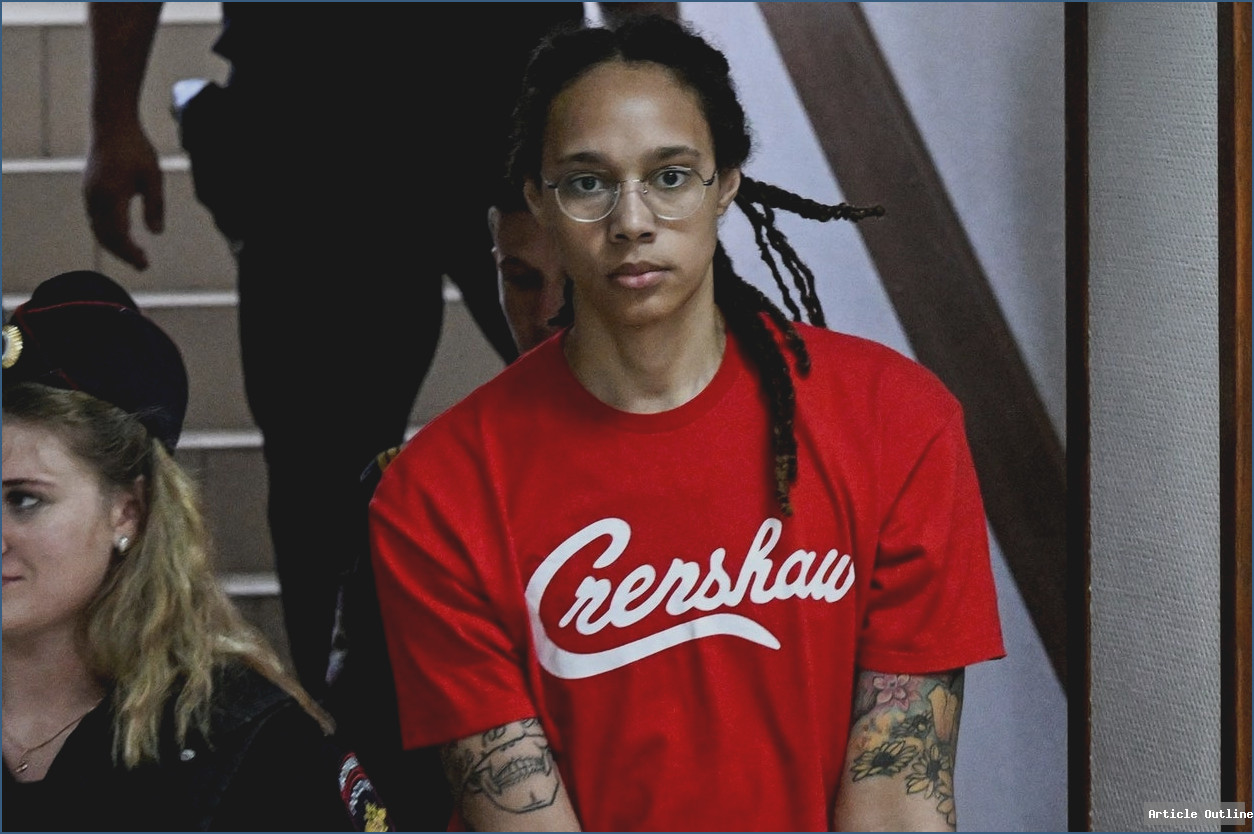 Brittney Griner in Russian courtroom