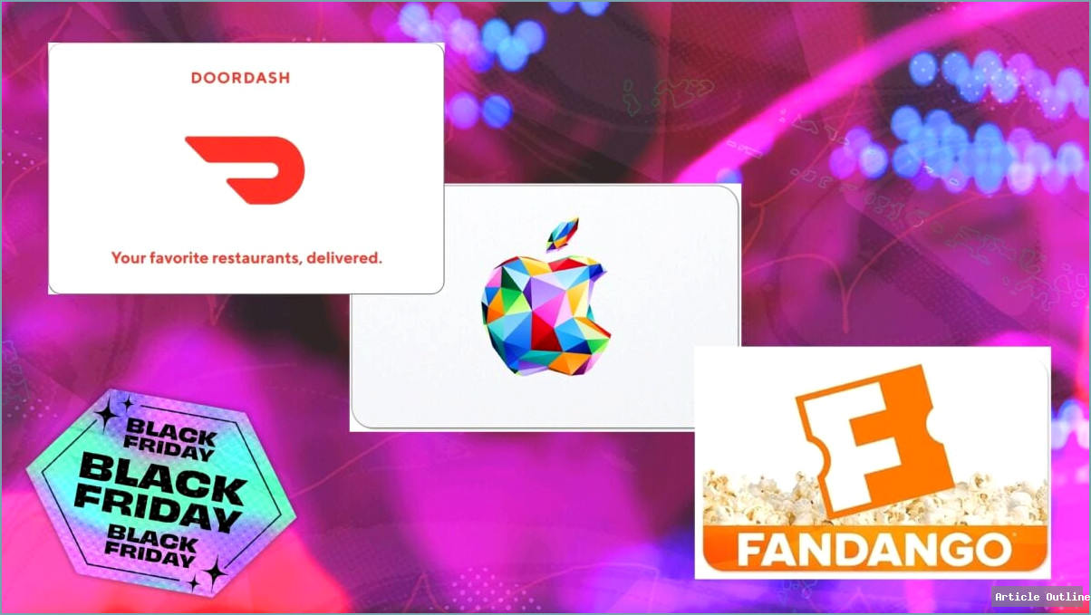 Black Friday gift card deals 2025