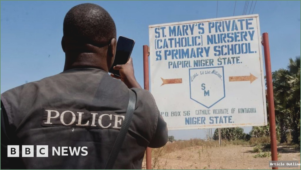 Parents waiting outside Papiri school after kidnapping in Nigeria