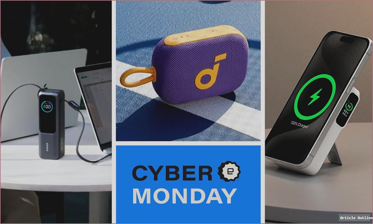 Anker power banks and chargers Cyber Monday deals