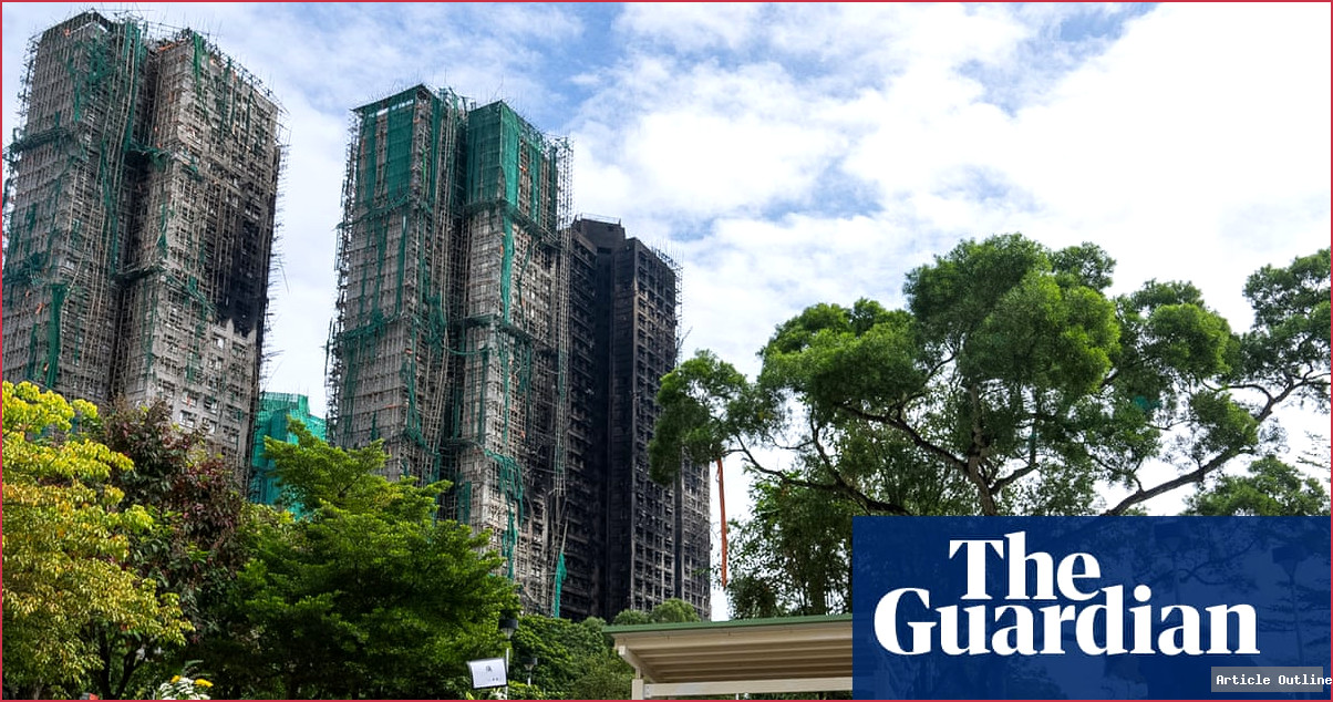 Disaster victim identification unit at Wang Fuk Court, Hong Kong apartment fire scene