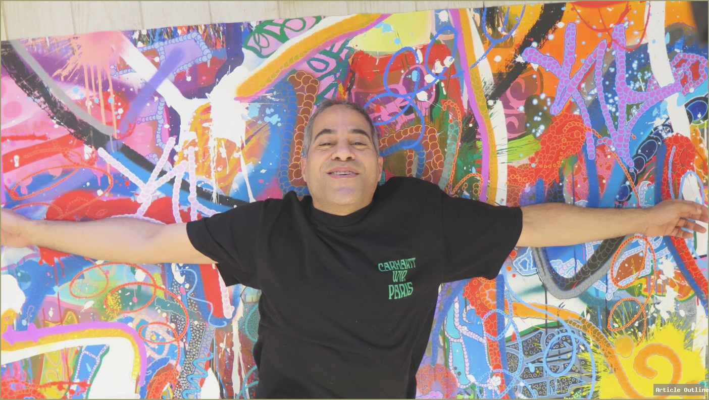 A vibrant mural at the Museum of Graffiti in Miami showcasing the evolution of street art