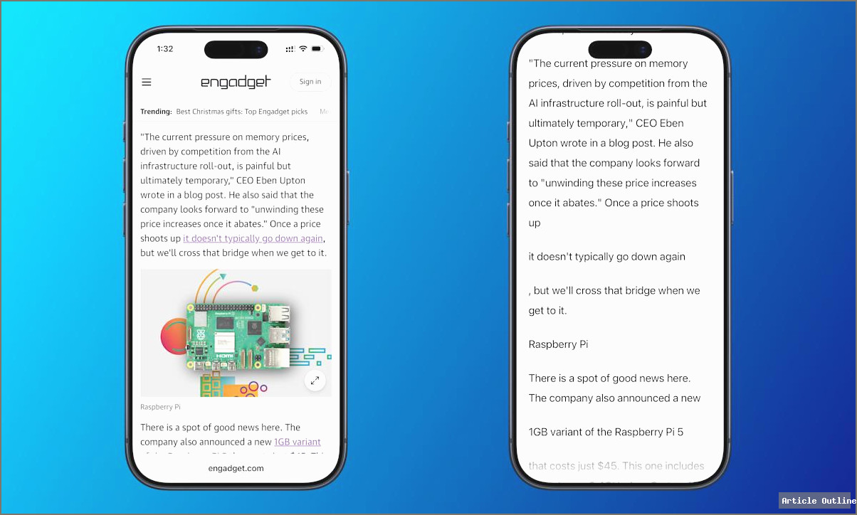 Apple Accessibility Reader settings on macOS