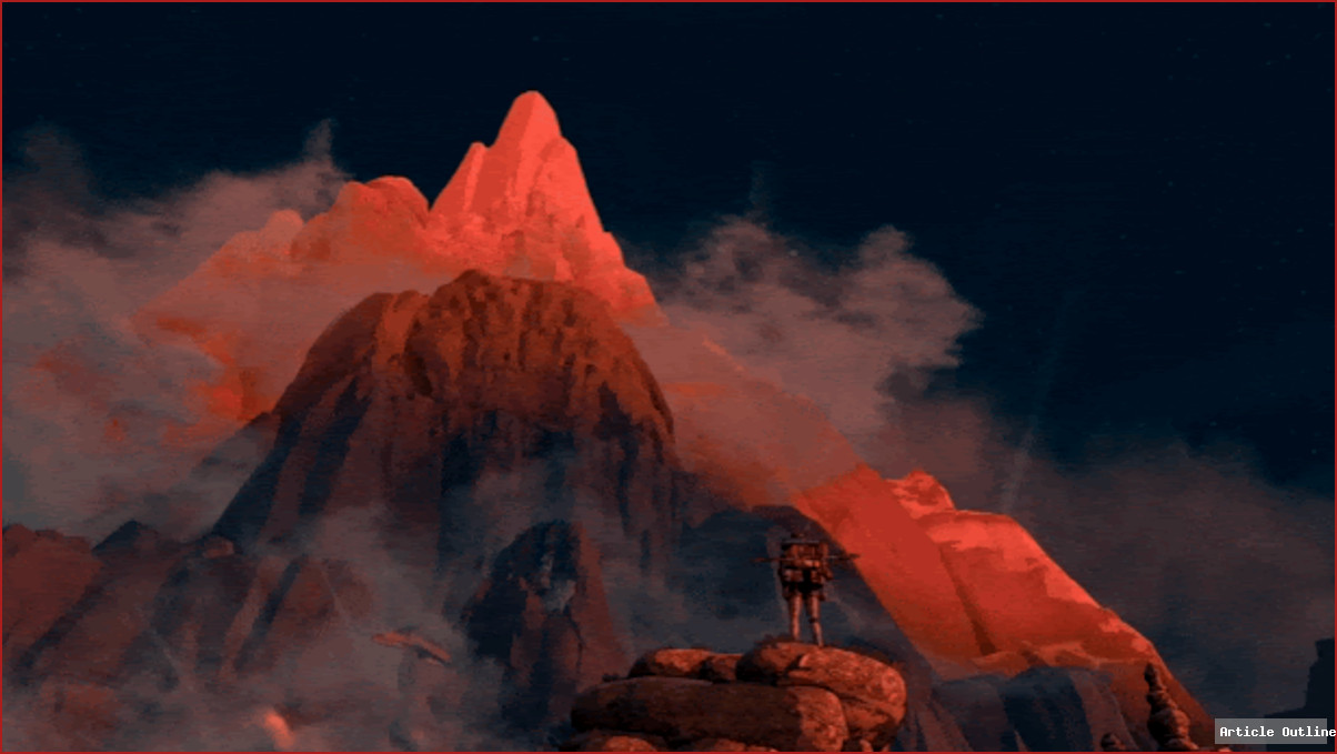 Cairn video game rock climbing screenshot