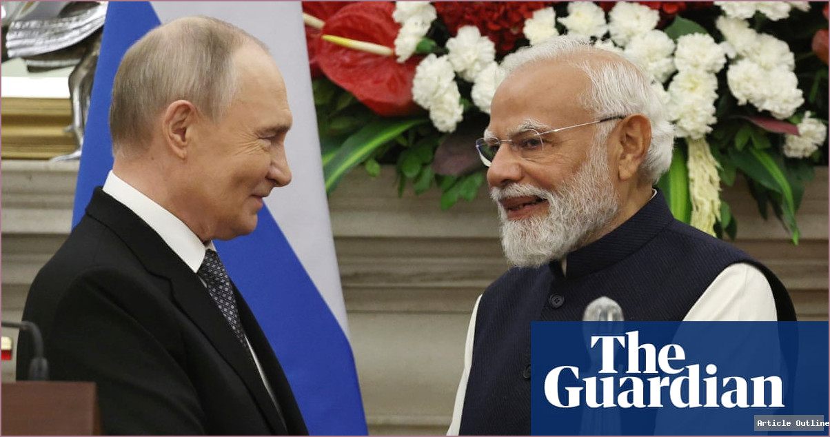 Putin and Modi meeting in Delhi with oil deal announcement