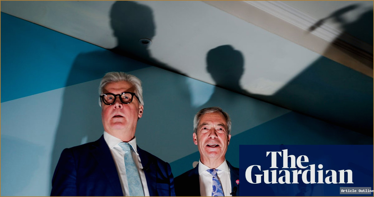 Nigel Farage and Malcolm Offord at Reform UK Scottish rally