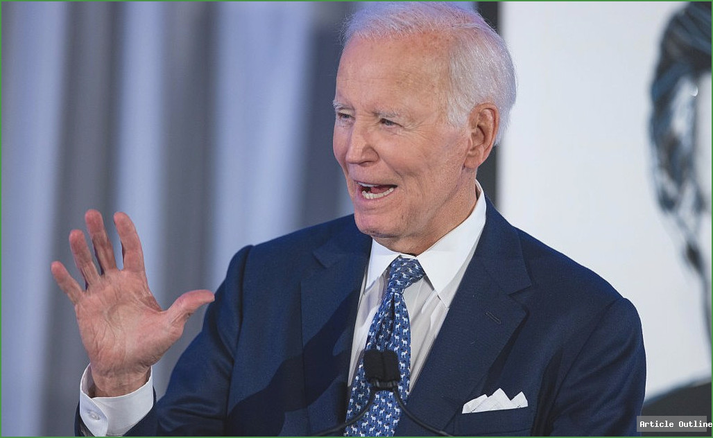 President Joe Biden addresses LGBTQ advocates in Washington, D.C.