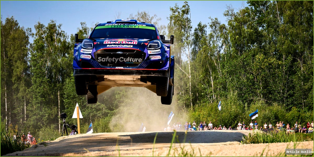 World Rally Championship car in action