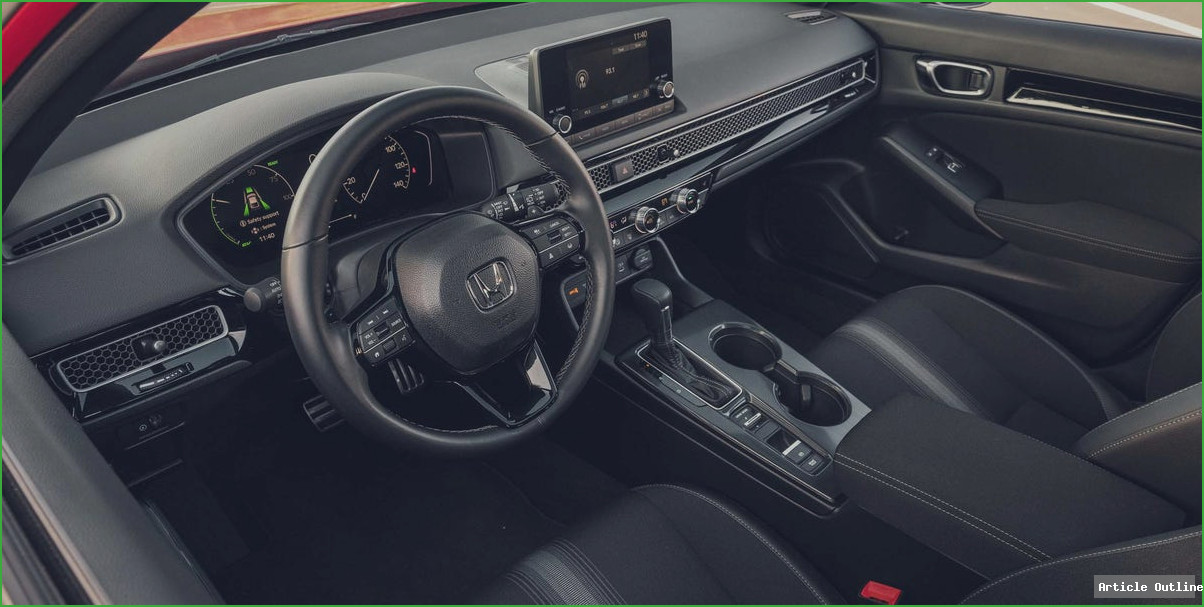 2026 Honda Civic Sport Hybrid Hatchback interior overview