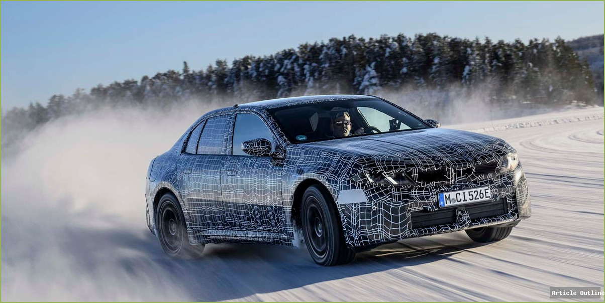 2027 BMW i3 prototype winter testing