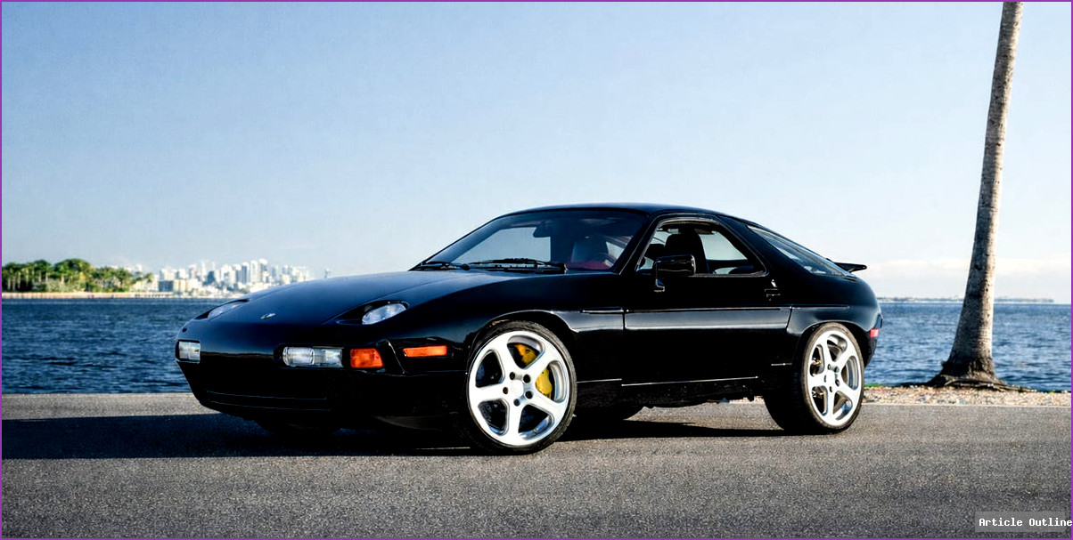 Ruf 928R at auction - side view, black with burgundy interior