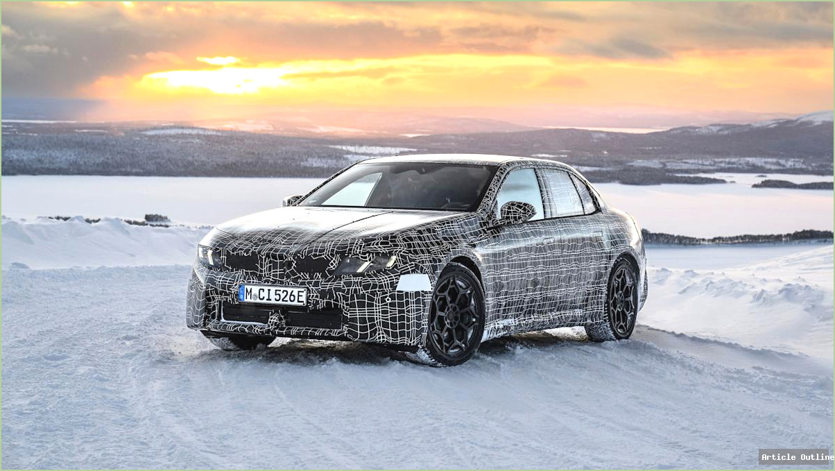 BMW i3 prototype on ice in Sweden