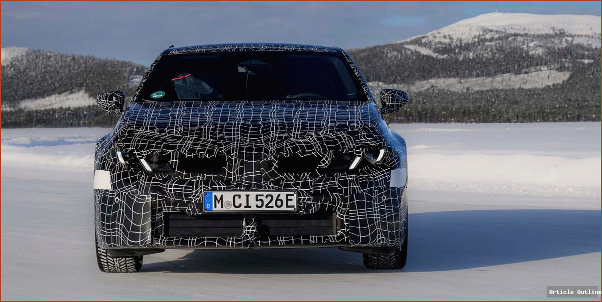2027 BMW i3 Prototype exterior front view