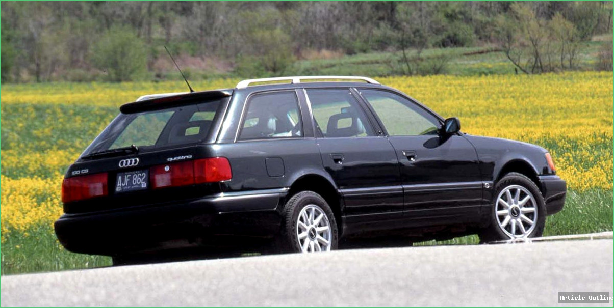 1993 Audi 100CS Quattro Wagon on the road