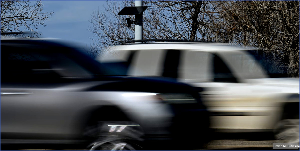Colorado speed camera on I-25 highway