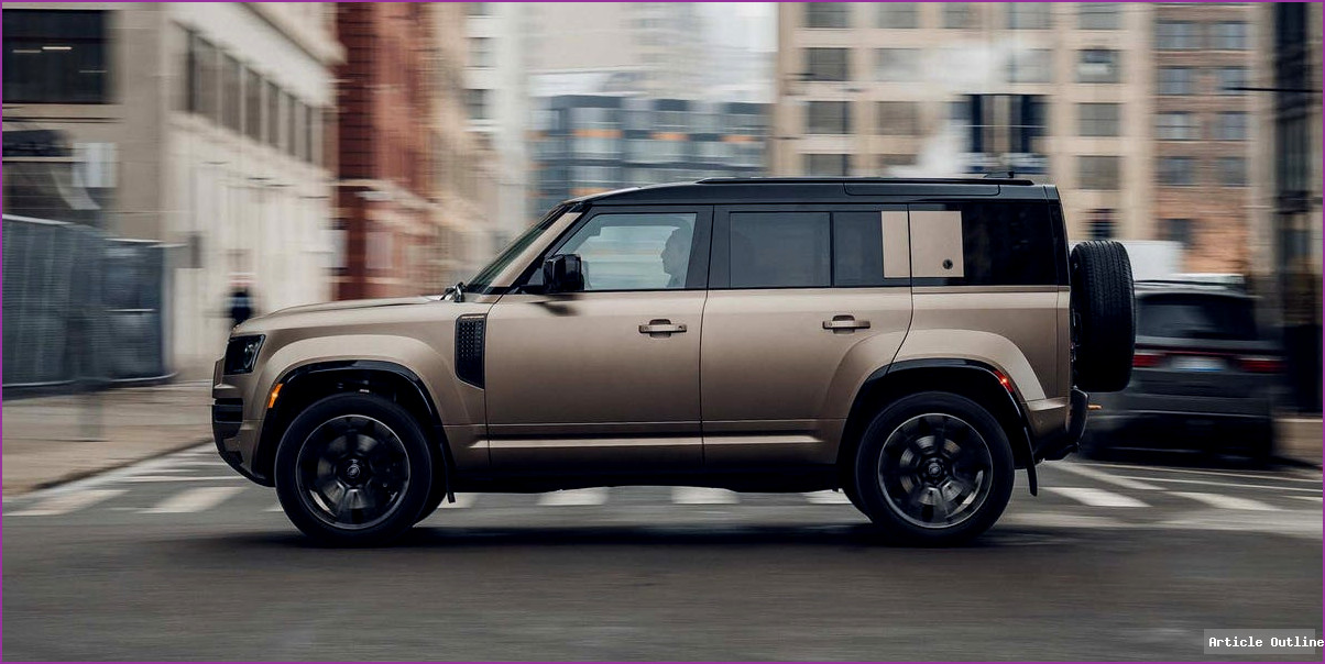 2025 Land Rover Defender Octa exterior in Petra Copper matte finish