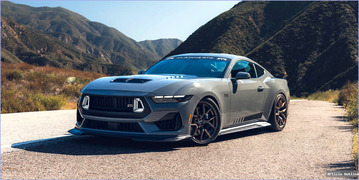 2025 Mustang RTR Spec 3 in Leadfoot Gray on test track