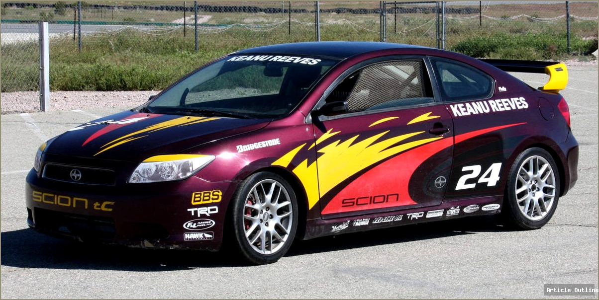 2005 Scion tC raced by Keanu Reeves on Bring a Trailer