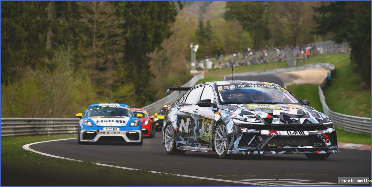 Hyundai Elantra N1 RP race car at the Nürburgring