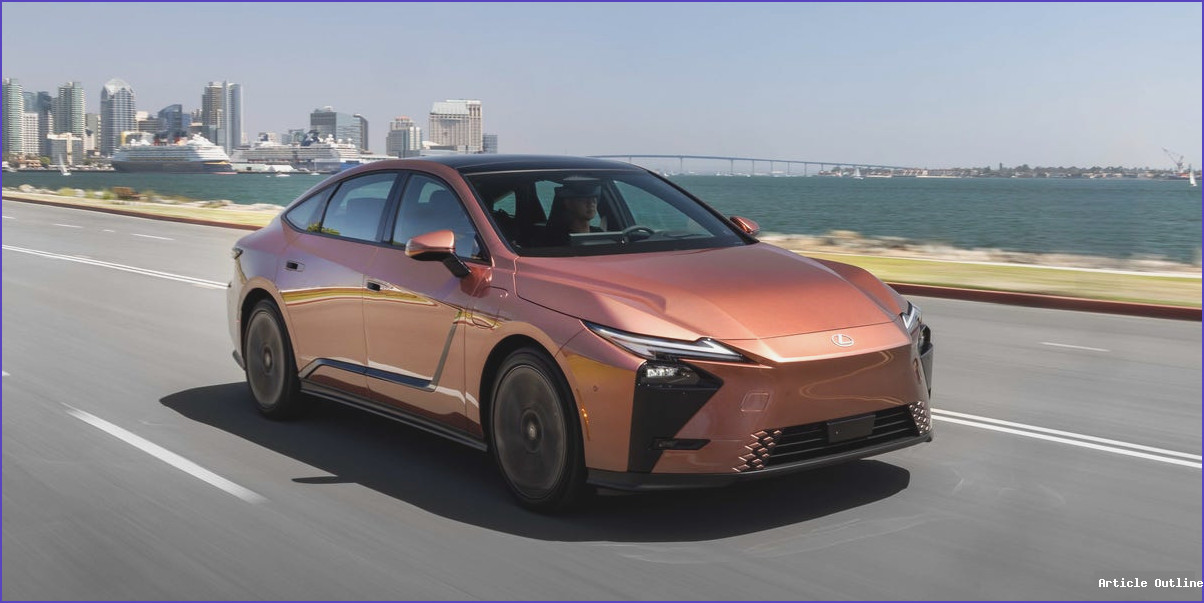 2026 Lexus ES EV front exterior view