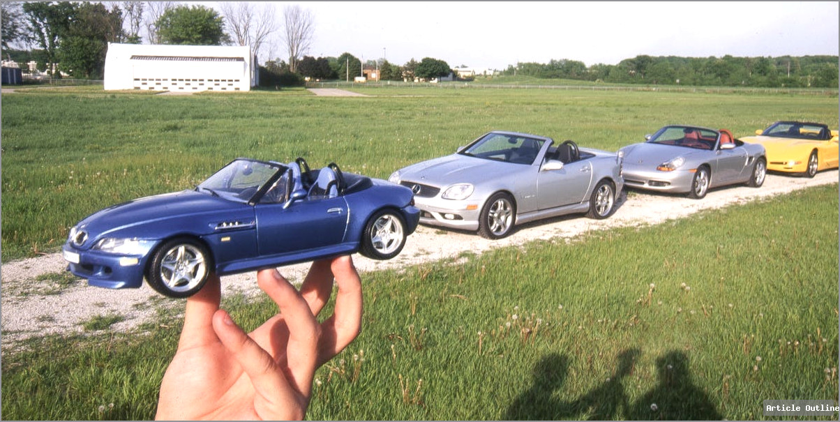 2001 Performance Convertible Comparison Test BMW M Roadster Mercedes SLK32 AMG Porsche Boxster S Chevrolet Corvette