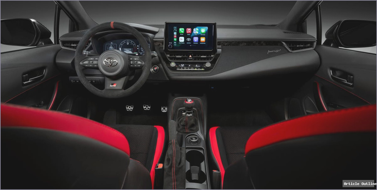 2026 Toyota GRMN Corolla interior view