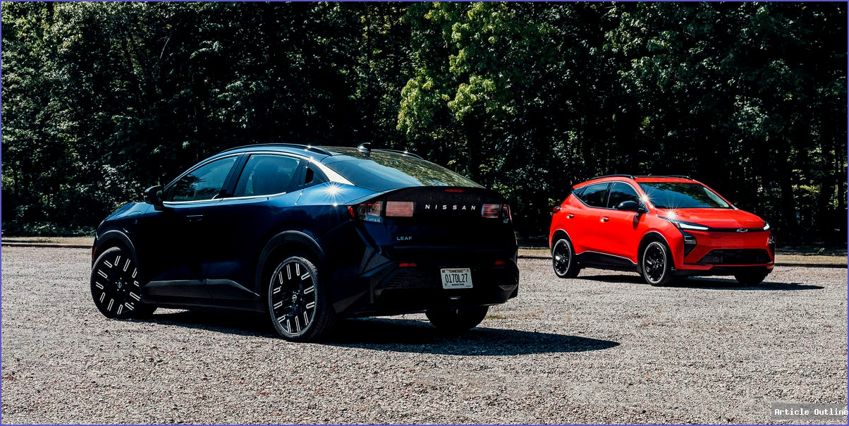 2027 Chevy Bolt and 2026 Nissan Leaf side by side
