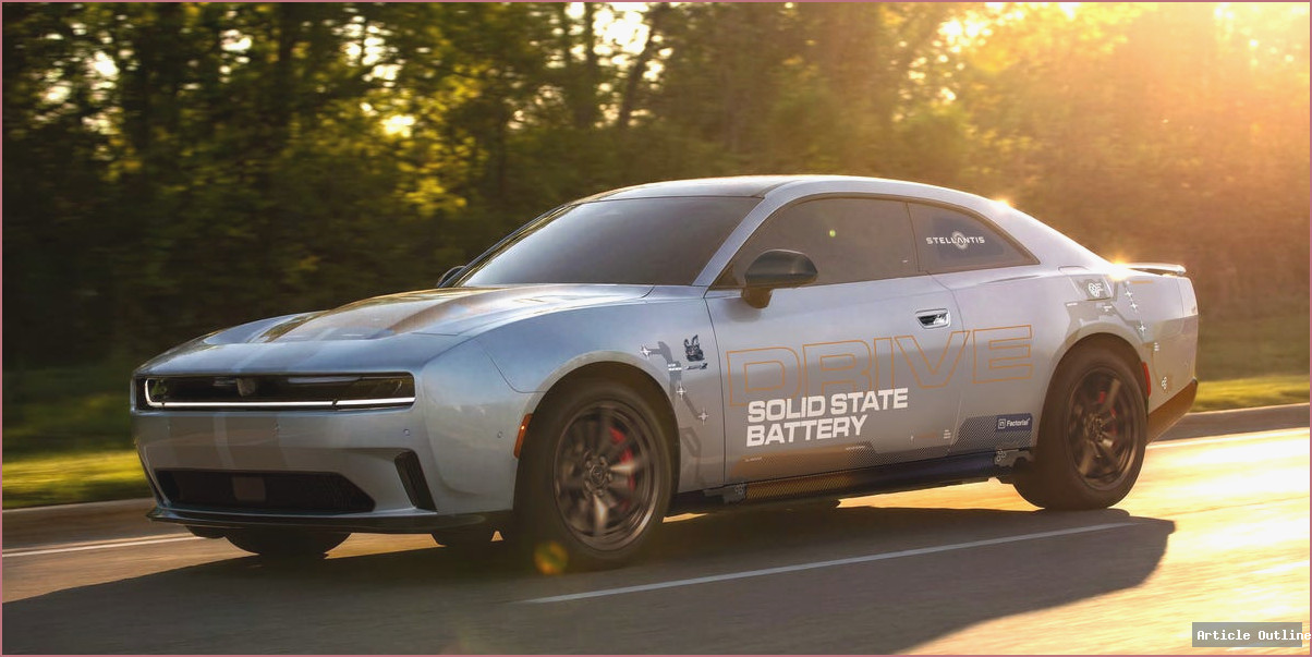 Stellantis Dodge Charger Daytona with Factorial Solid-State Battery