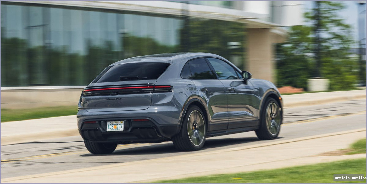 2026 Porsche Macan GTS Electric exterior front view