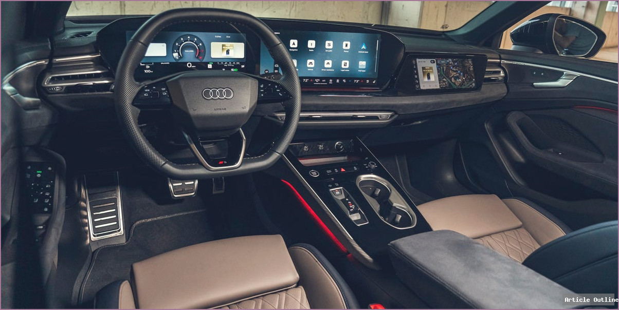 2026 Audi A6 Quattro Interior dashboard and screens