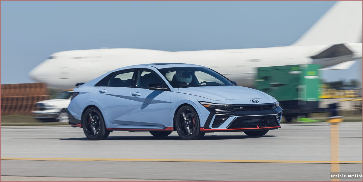 2026 Hyundai Elantra N at speed