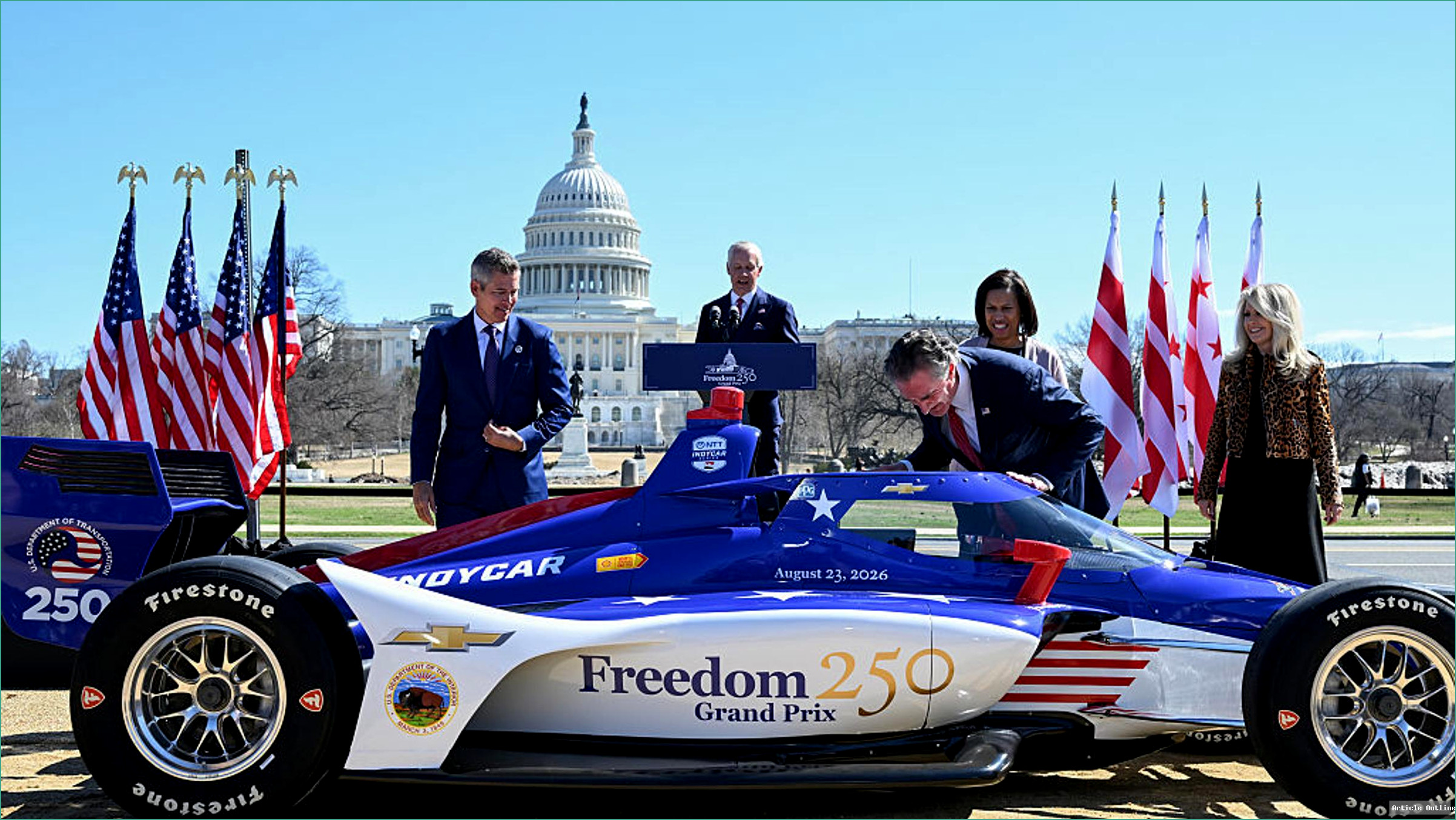 Freedom 250 Grand Prix unveiling in Washington, D.C.