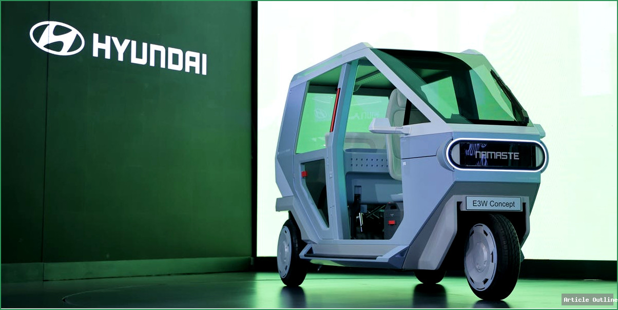 Hyundai E3W Three-Wheeler front view