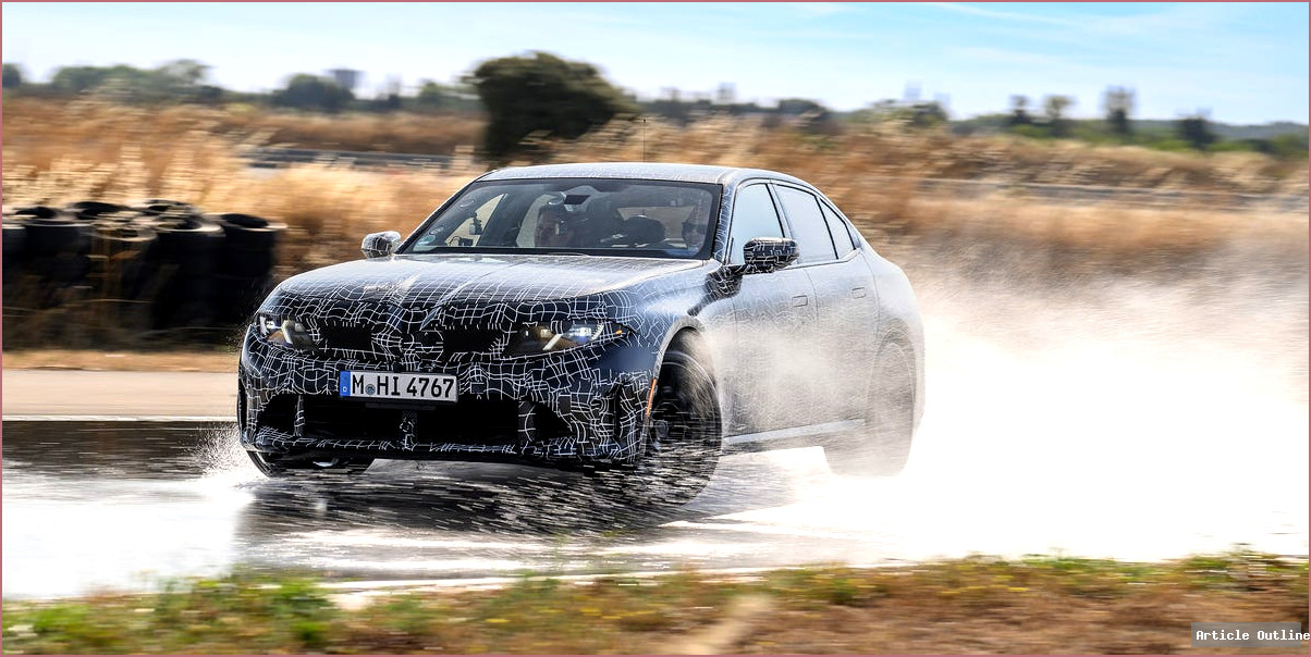 2027 BMW M350 prototype driving shot