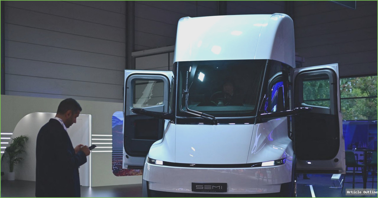 Tesla Semi electric truck at Nevada launch event