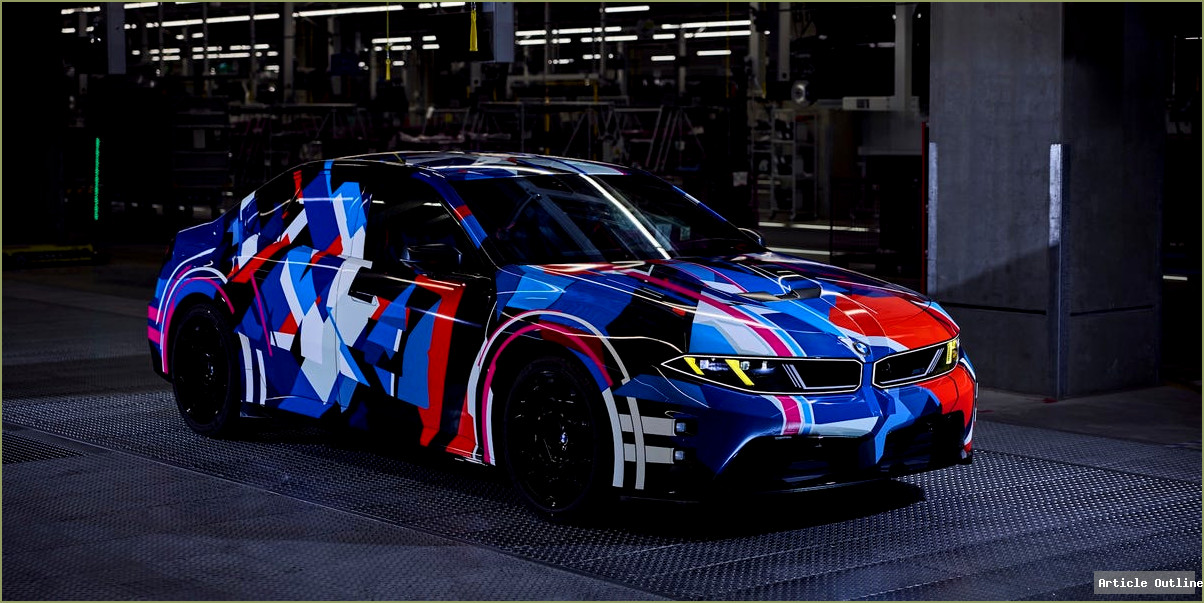 BMW M3 EV camouflaged prototype teaser