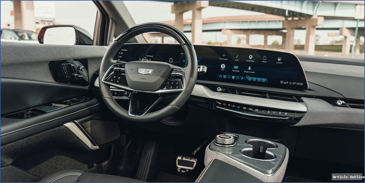 2026 Cadillac Optiq RWD Interior - Dashboard and steering wheel