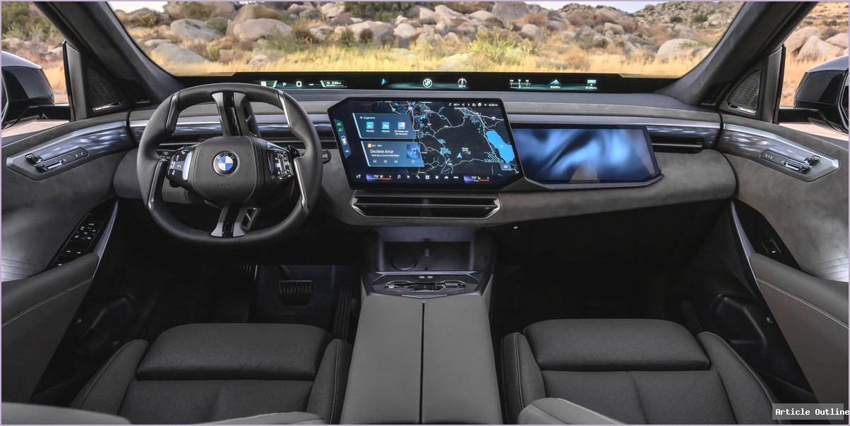2027 BMW X5 interior dashboard and panoramic display