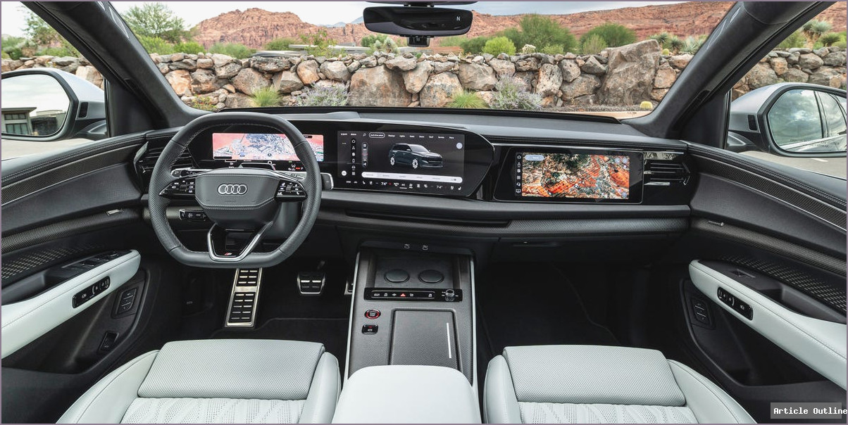 2027 Audi SQ9 interior front cabin view