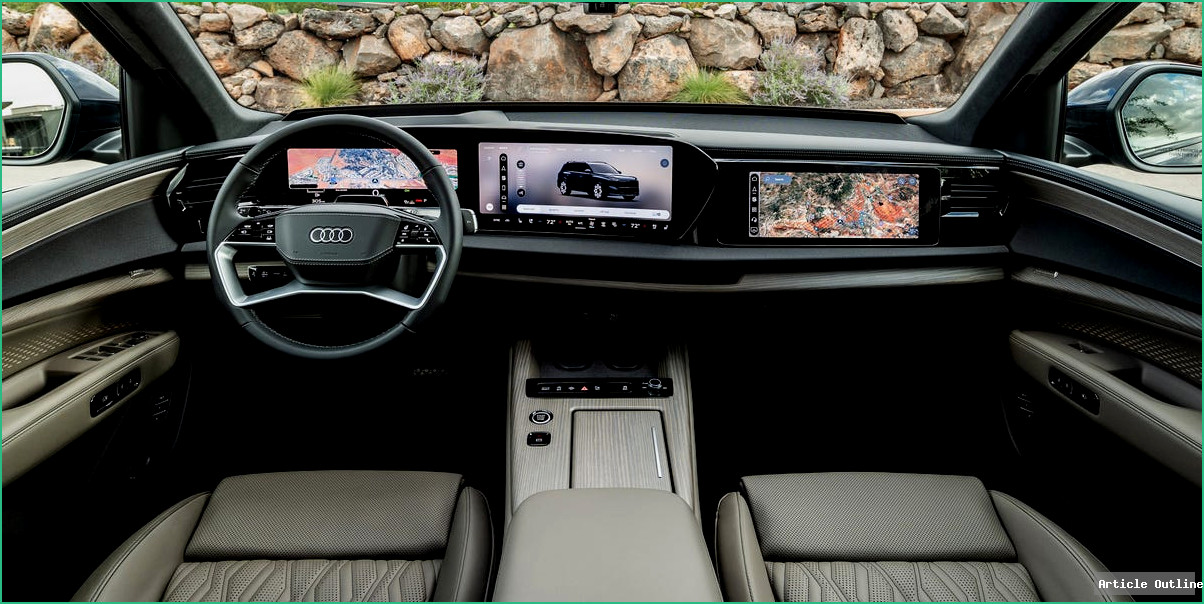 2027 Audi Q9 dashboard and interior